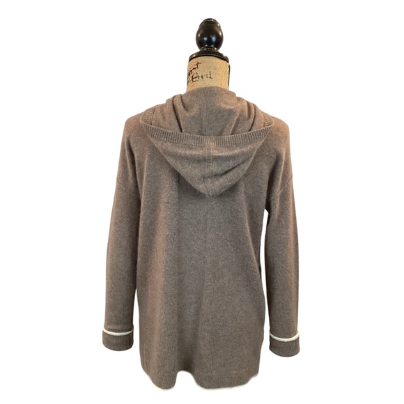 Quince Hooded Cashmere Sweater Tan - Picture 3 of 9